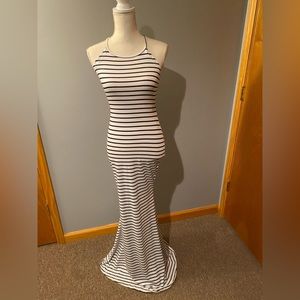 Striped Body-con Dress